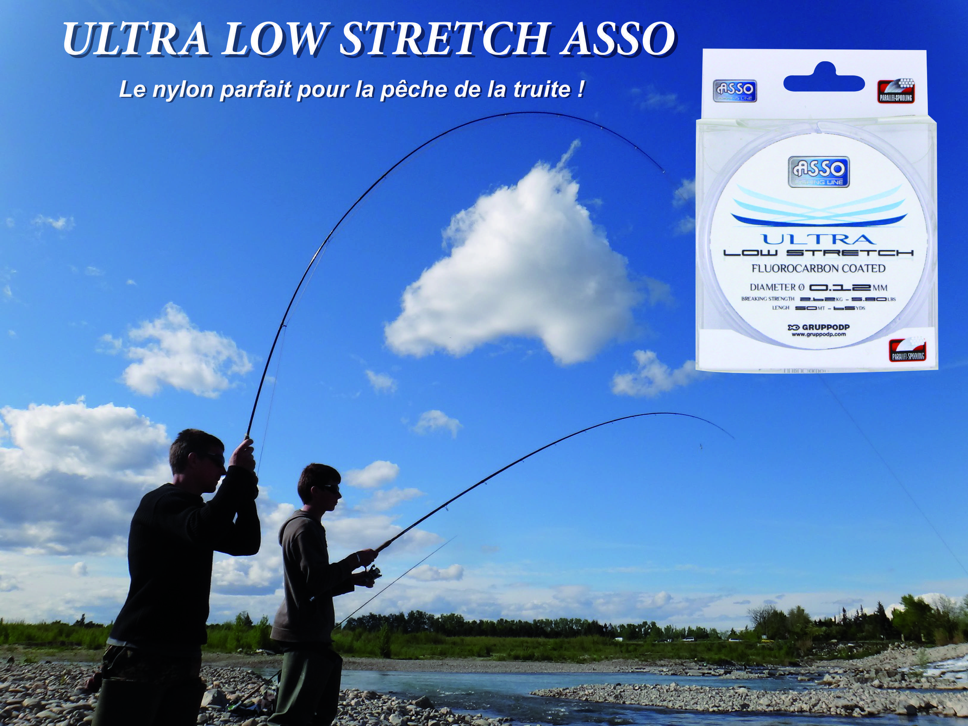 DOUBLE FORCE ASSO fil nylon spécial bas de ligne de pêche thon et