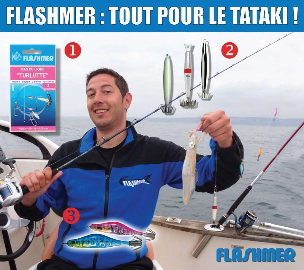 Turlutte Flashmer Japonaise - 10 cm (Turlutte pêche verticale pour Calamars  - Flashmer)